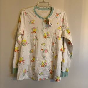 The Beaufort Bonnet Company Mint Trim Floral Shirt